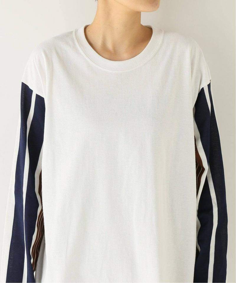 【NOMA t.d.】Stripe Sleeve LS Tee：カットソー