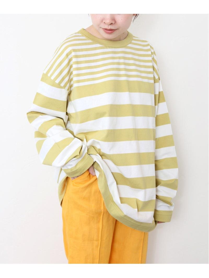 (W)G.F.G.S*JS+e ベッチュウDYED YARN ボーダーロングシャツ