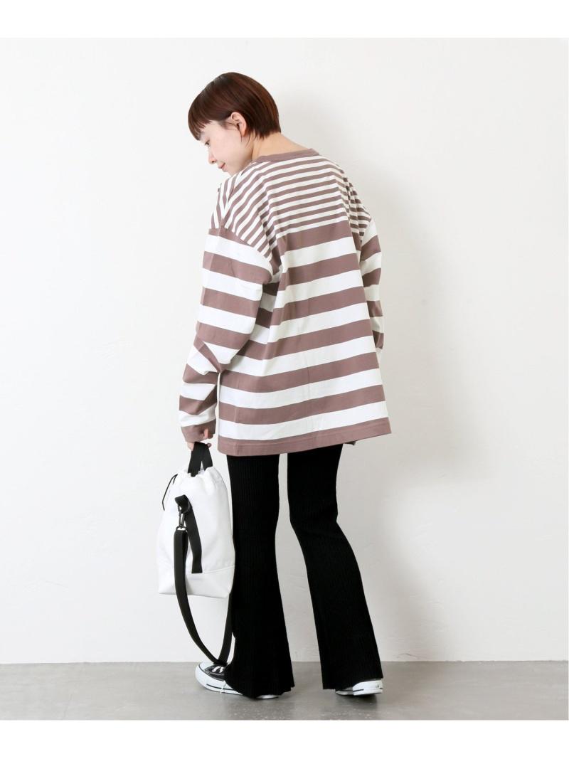 (W)G.F.G.S*JS+e ベッチュウDYED YARN ボーダーロングシャツ