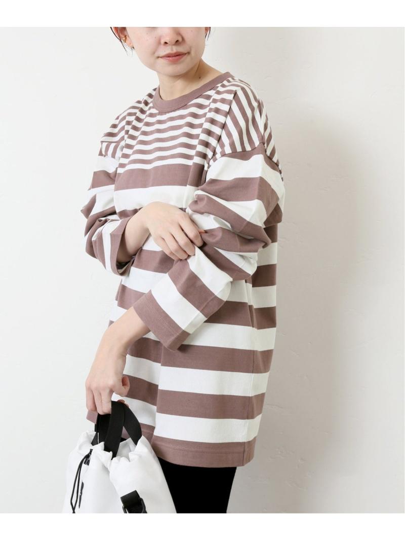 (W)G.F.G.S*JS+e ベッチュウDYED YARN ボーダーロングシャツ