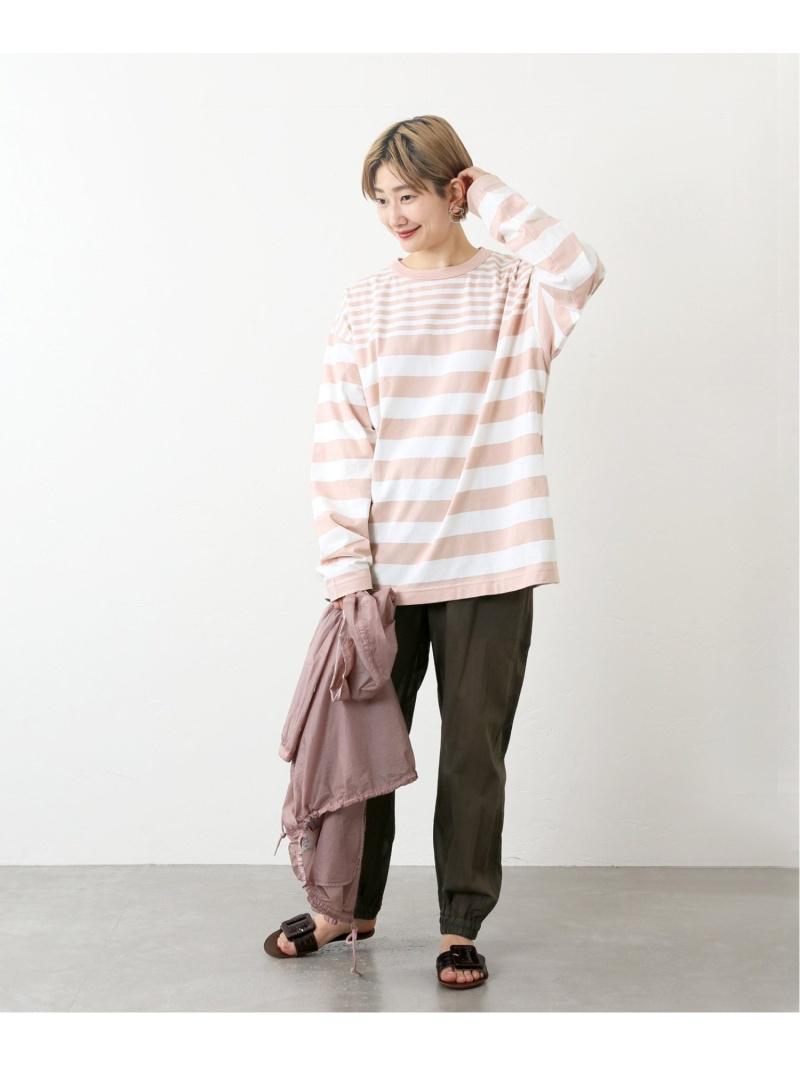 (W)G.F.G.S*JS+e ベッチュウDYED YARN ボーダーロングシャツ