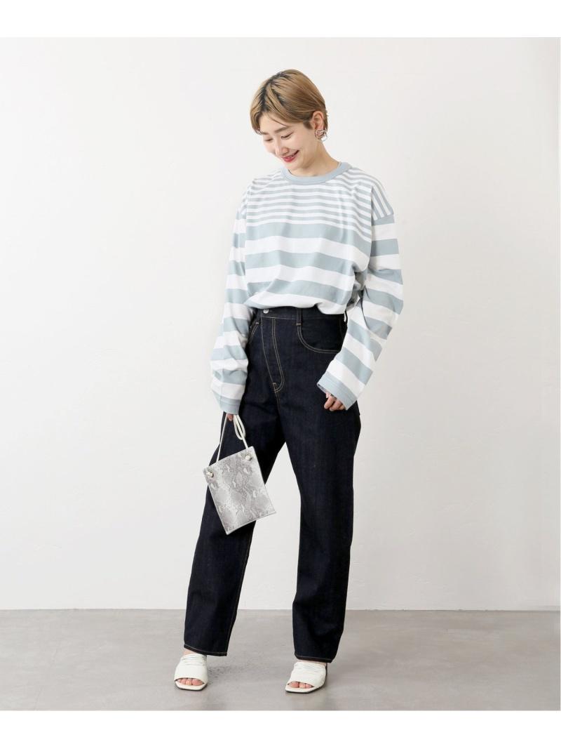 (W)G.F.G.S*JS+e ベッチュウDYED YARN ボーダーロングシャツ