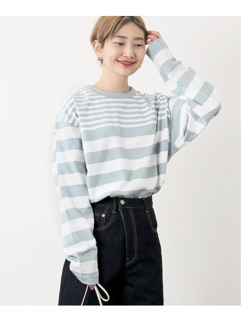 (W)G.F.G.S*JS+e ベッチュウDYED YARN ボーダーロングシャツ
