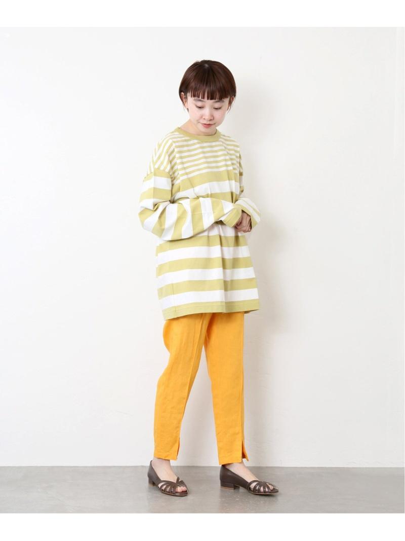 (W)G.F.G.S*JS+e ベッチュウDYED YARN ボーダーロングシャツ