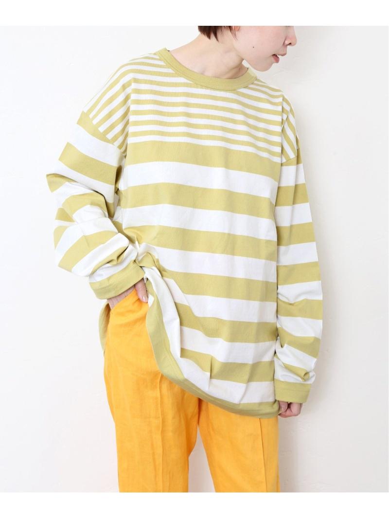 (W)G.F.G.S*JS+e ベッチュウDYED YARN ボーダーロングシャツ