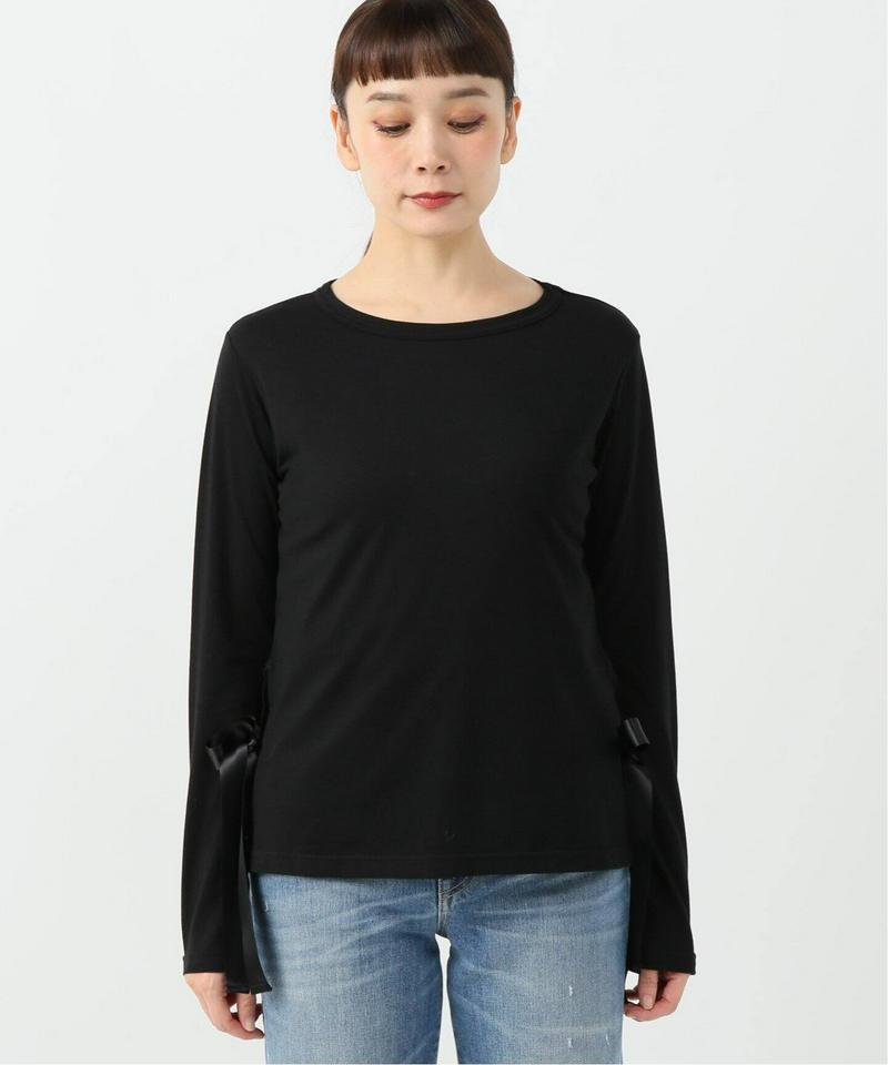 サイドリボンロングTシャツ