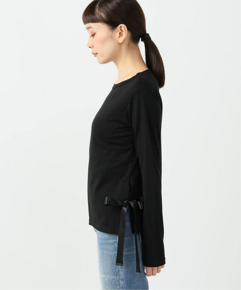 サイドリボンロングTシャツ