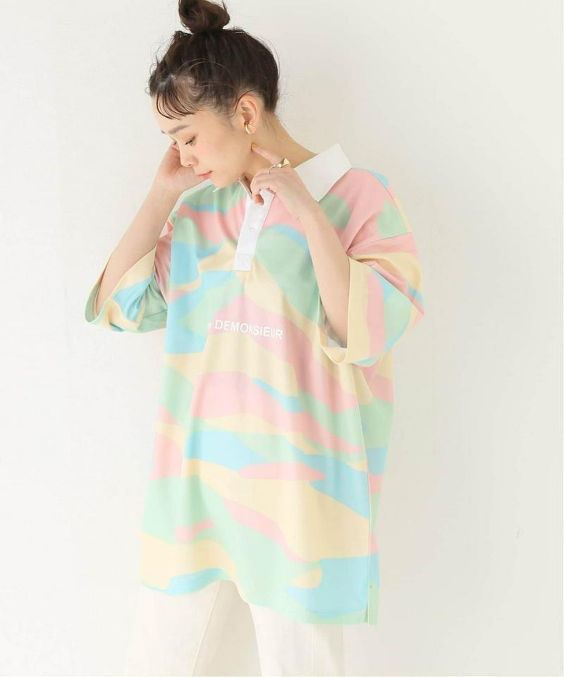 【DROLE DE MONSIEUR / ドロールドムッシュ】Meshice cream T-SHIRT：ポロシャツ（JOURNAL STANDARD relume）