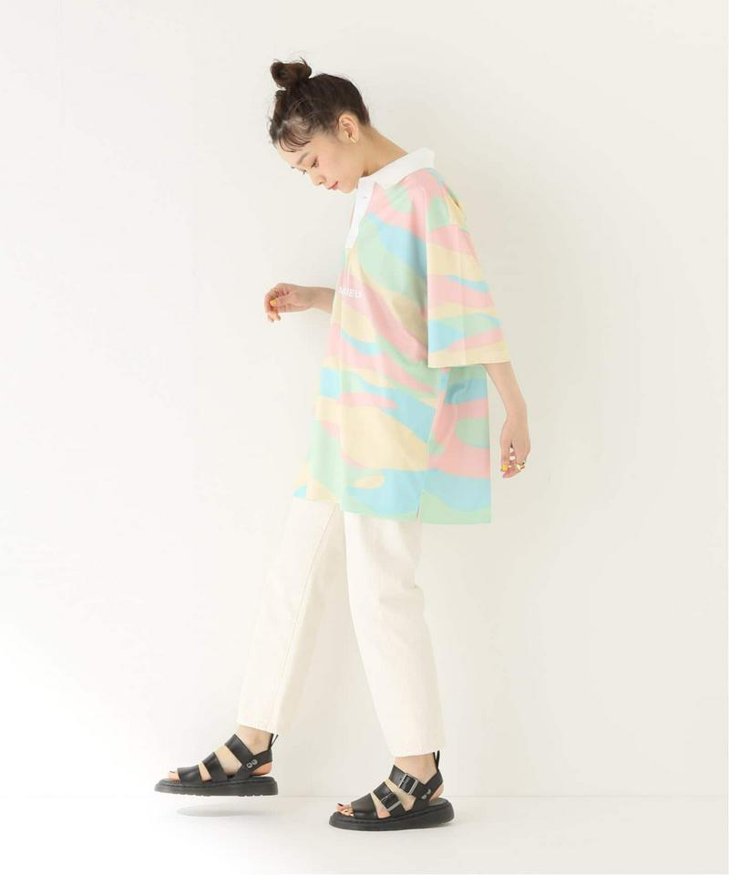 【DROLE DE MONSIEUR / ドロールドムッシュ】Meshice cream T-SHIRT：ポロシャツ（JOURNAL STANDARD relume）