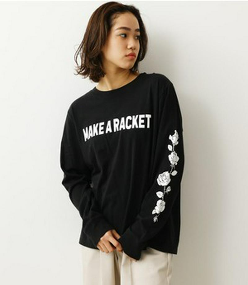 MAKE A RACKET L／S Tシャツ