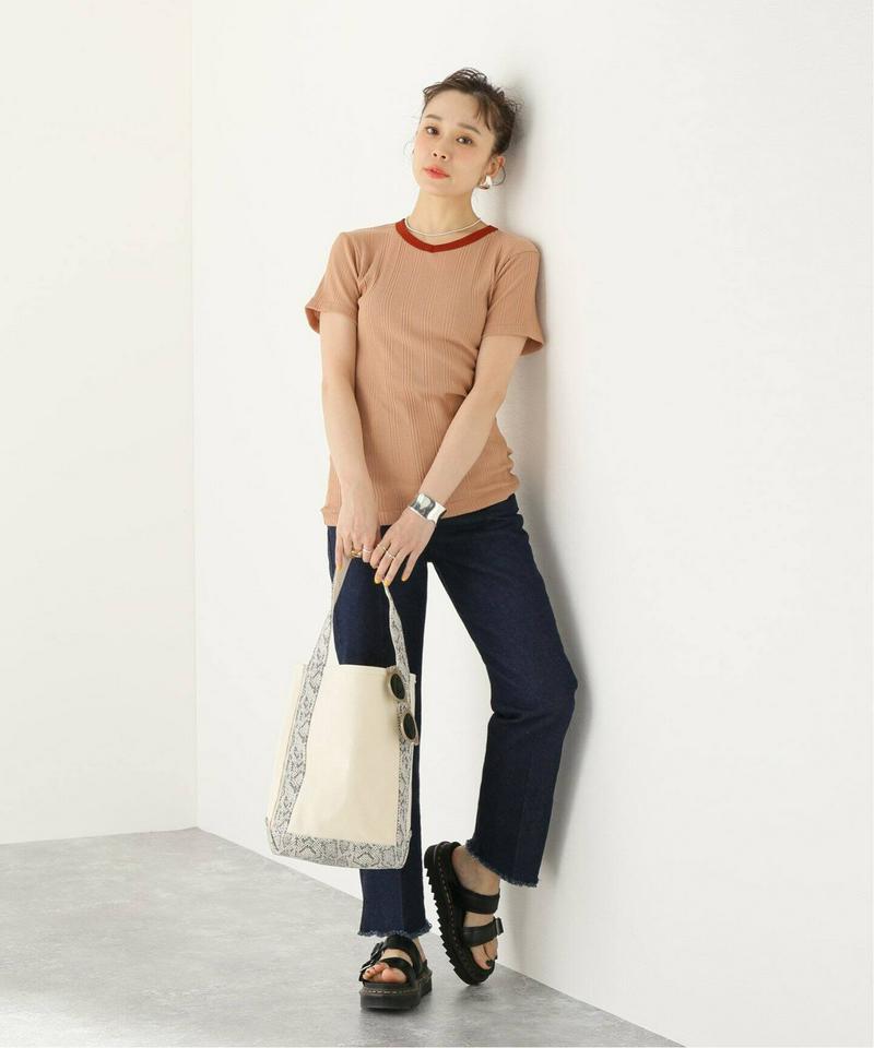 【MAISON EUREKA/メゾン・エウレカ】RANDOM RIB V NECK TEE：カットソー（JOURNAL STAN