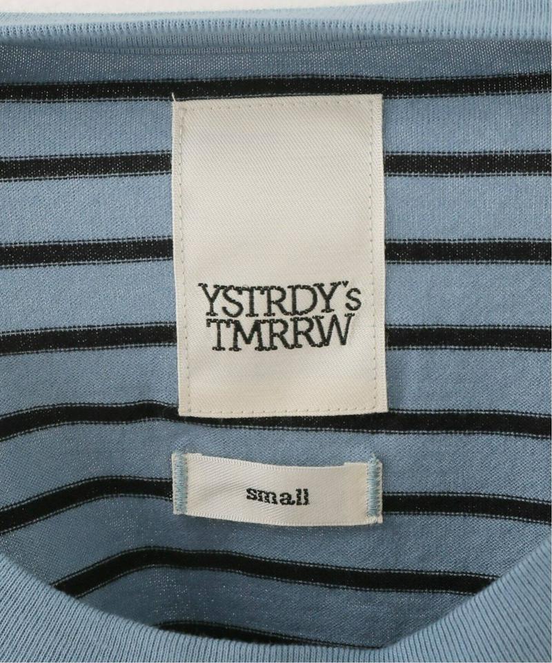 【YSTRDY’S TMRRW/イエスタディトゥモロー】OVERDYED BORDER BAGGY TEE：Tシャツ◆（JOUR