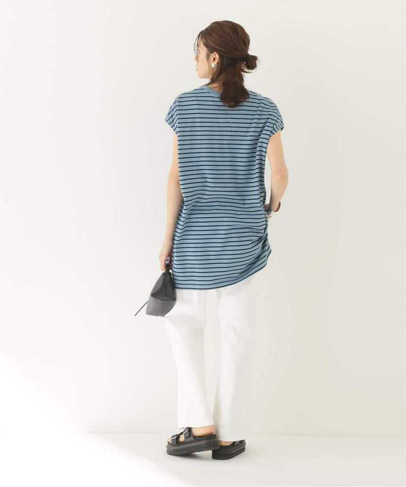【YSTRDY’S TMRRW/イエスタディトゥモロー】OVERDYED BORDER BAGGY TEE：Tシャツ◆（JOUR