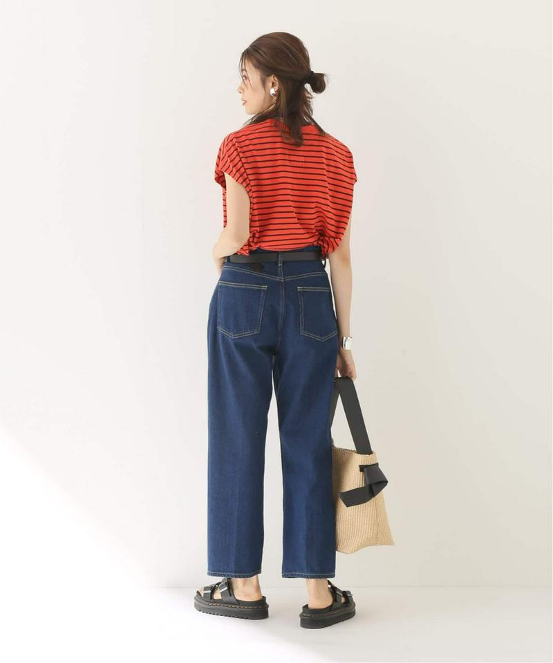 【YSTRDY’S TMRRW/イエスタディトゥモロー】OVERDYED BORDER BAGGY TEE：Tシャツ◆（JOUR