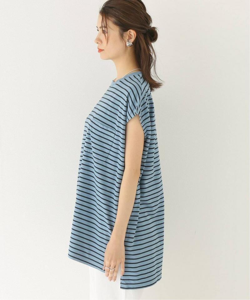 【YSTRDY’S TMRRW/イエスタディトゥモロー】OVERDYED BORDER BAGGY TEE：Tシャツ◆（JOUR