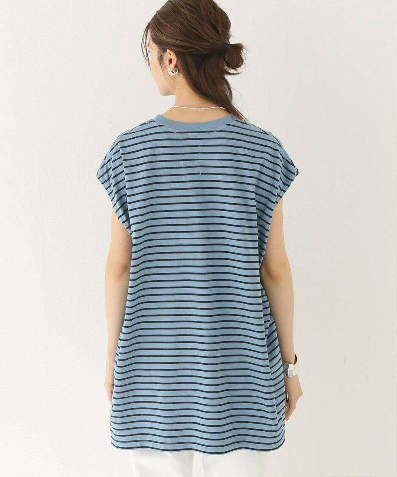 【YSTRDY’S TMRRW/イエスタディトゥモロー】OVERDYED BORDER BAGGY TEE：Tシャツ◆（JOUR