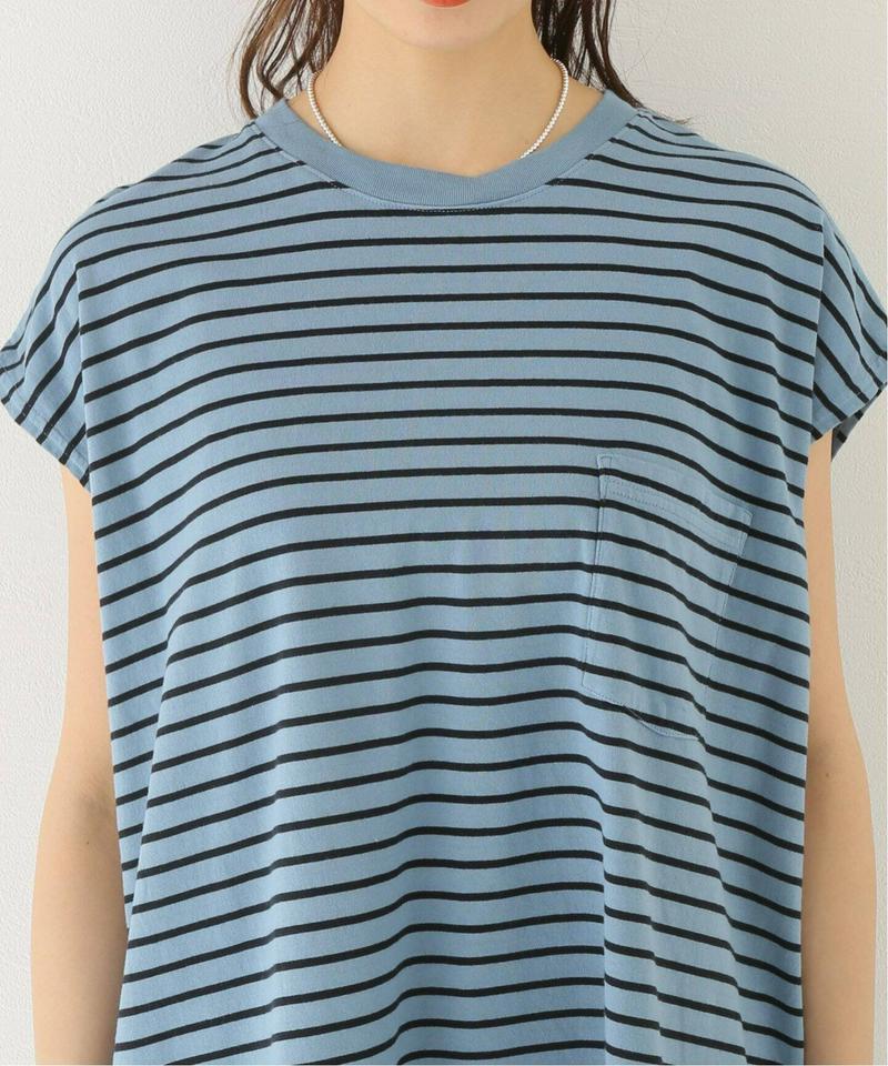 【YSTRDY’S TMRRW/イエスタディトゥモロー】OVERDYED BORDER BAGGY TEE：Tシャツ◆（JOUR