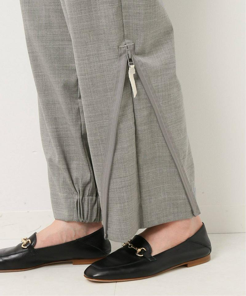 ウールコンスソZIPタックパンツ