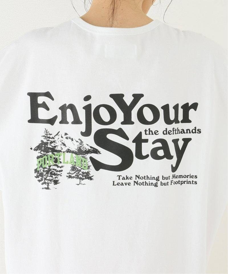 【THE DEFTHANDS/ザ・デフトハンズ】ENJOY YOUR STAY LONG SLEEVE：Tシャツ（JOURNAL