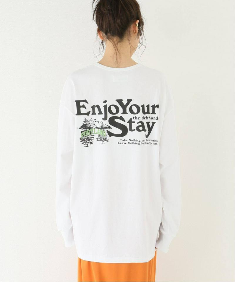 【THE DEFTHANDS/ザ・デフトハンズ】ENJOY YOUR STAY LONG SLEEVE：Tシャツ（JOURNAL
