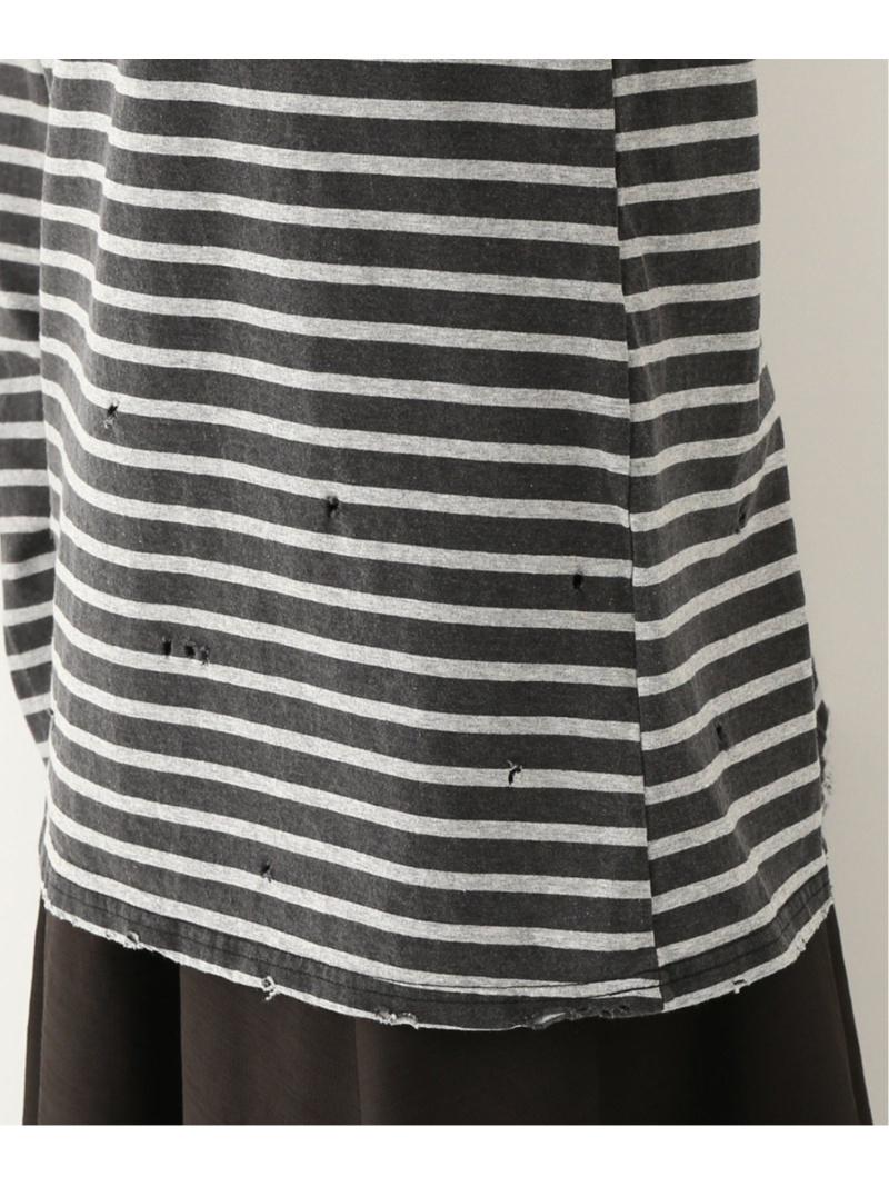 (W)WIFFLE DAMAGE BORDER LS TEE