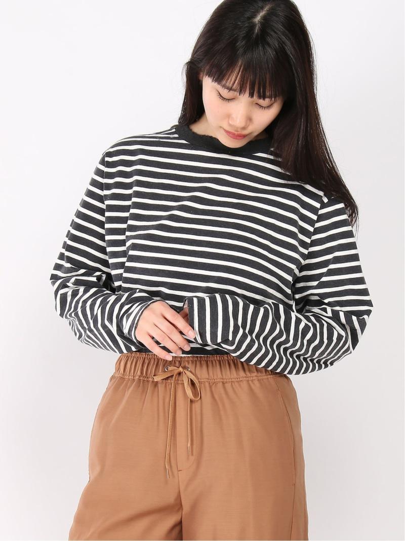 (W)WIFFLE DAMAGE BORDER LS TEE