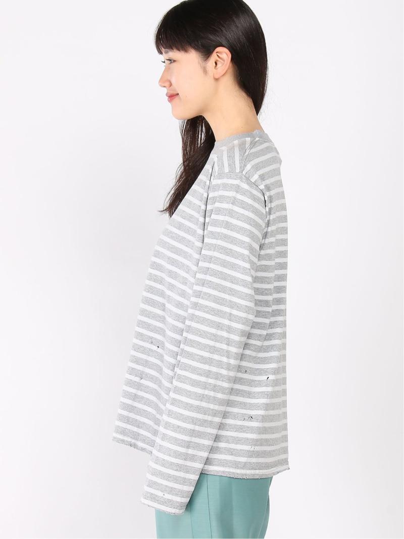 (W)WIFFLE DAMAGE BORDER LS TEE