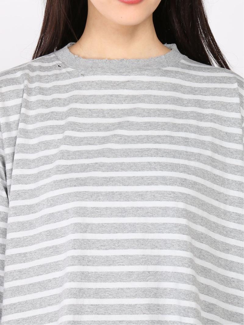 (W)WIFFLE DAMAGE BORDER LS TEE
