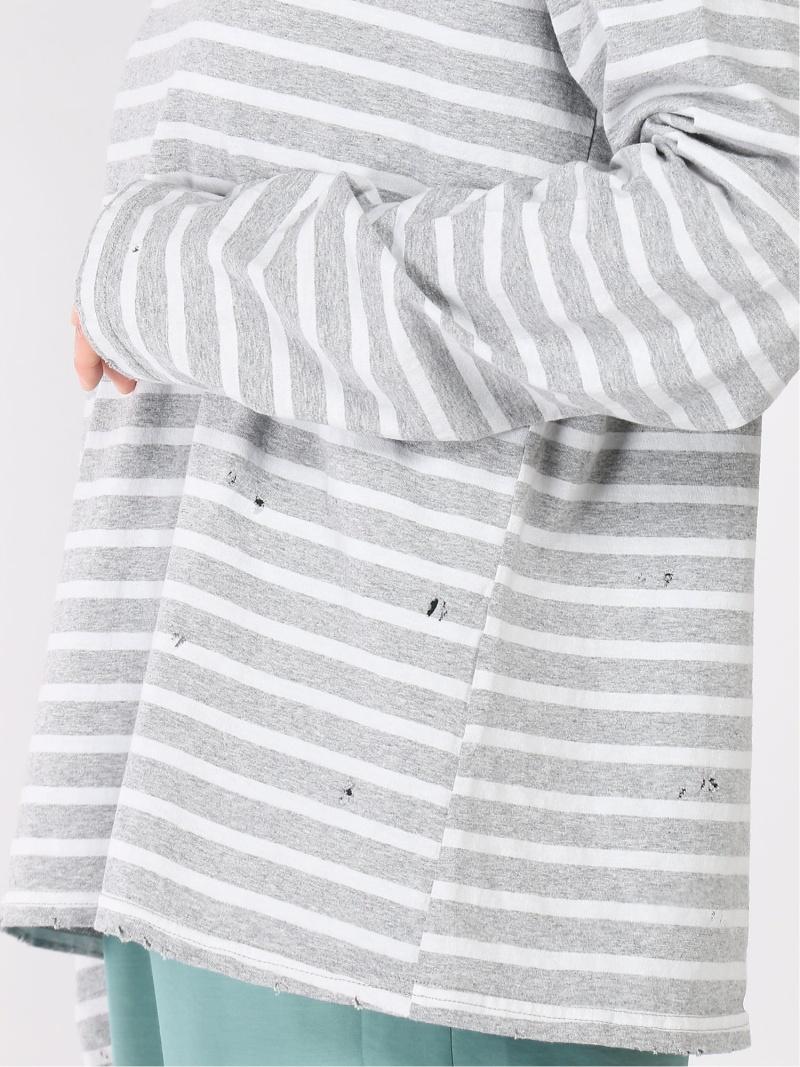 (W)WIFFLE DAMAGE BORDER LS TEE