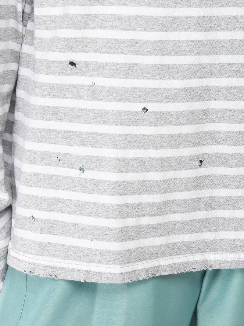 (W)WIFFLE DAMAGE BORDER LS TEE