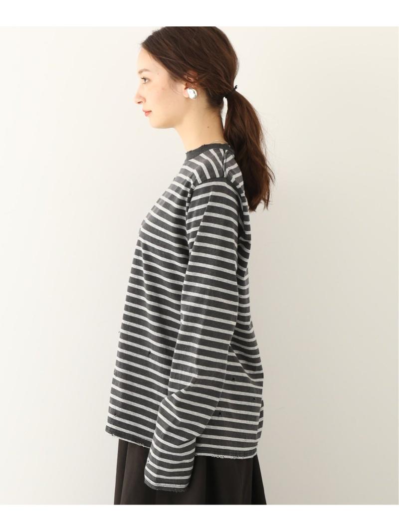 (W)WIFFLE DAMAGE BORDER LS TEE