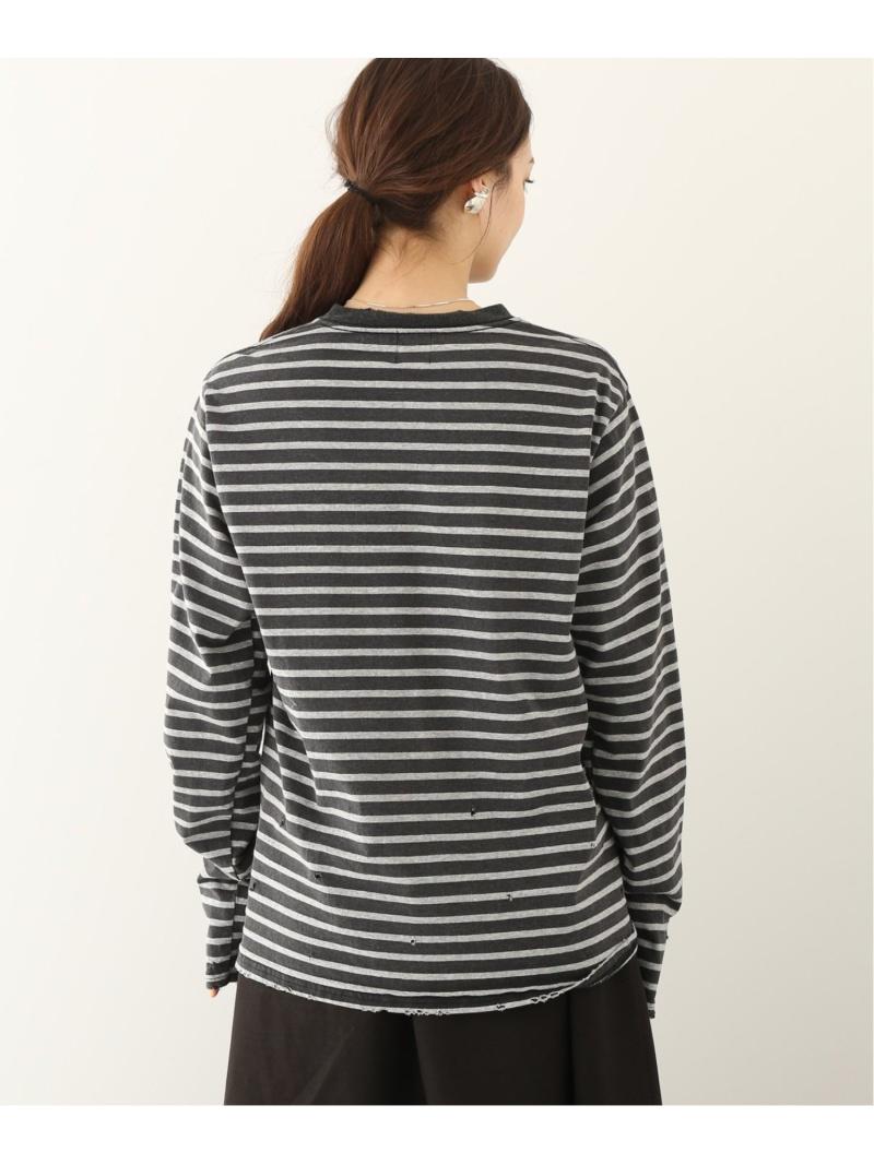 (W)WIFFLE DAMAGE BORDER LS TEE
