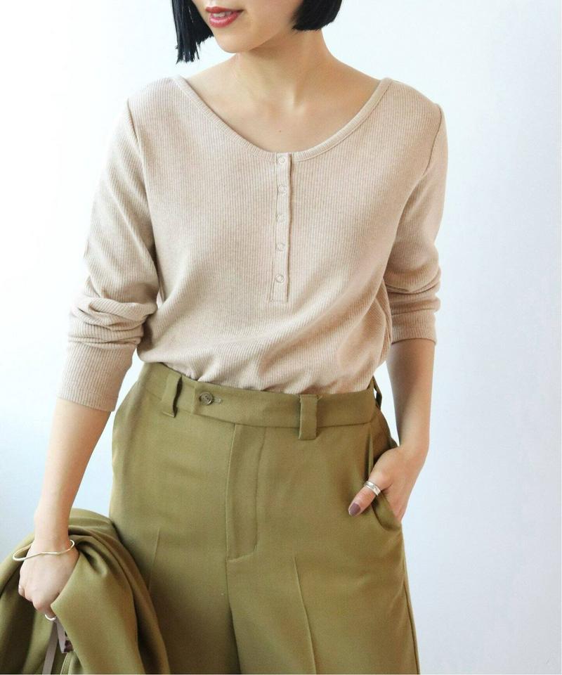 ハリヌキリブヘンリーネックプルオーバー◆（JOURNAL STANDARD relume）