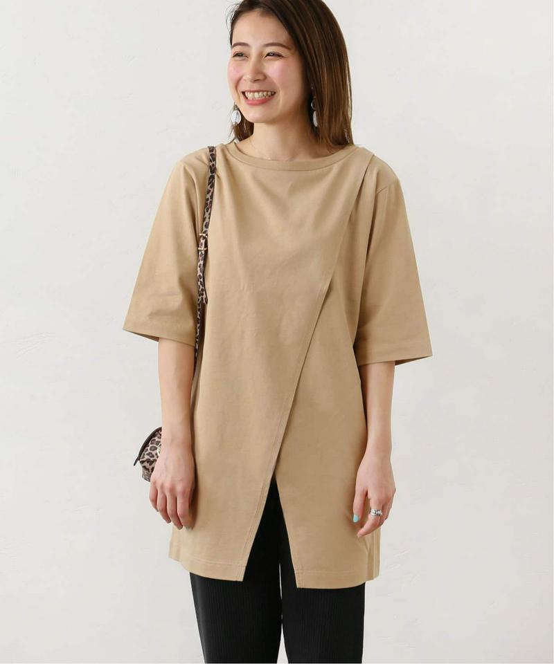 2WayオーバーラップスリットTシャツ◆（JOURNAL STANDARD relume）