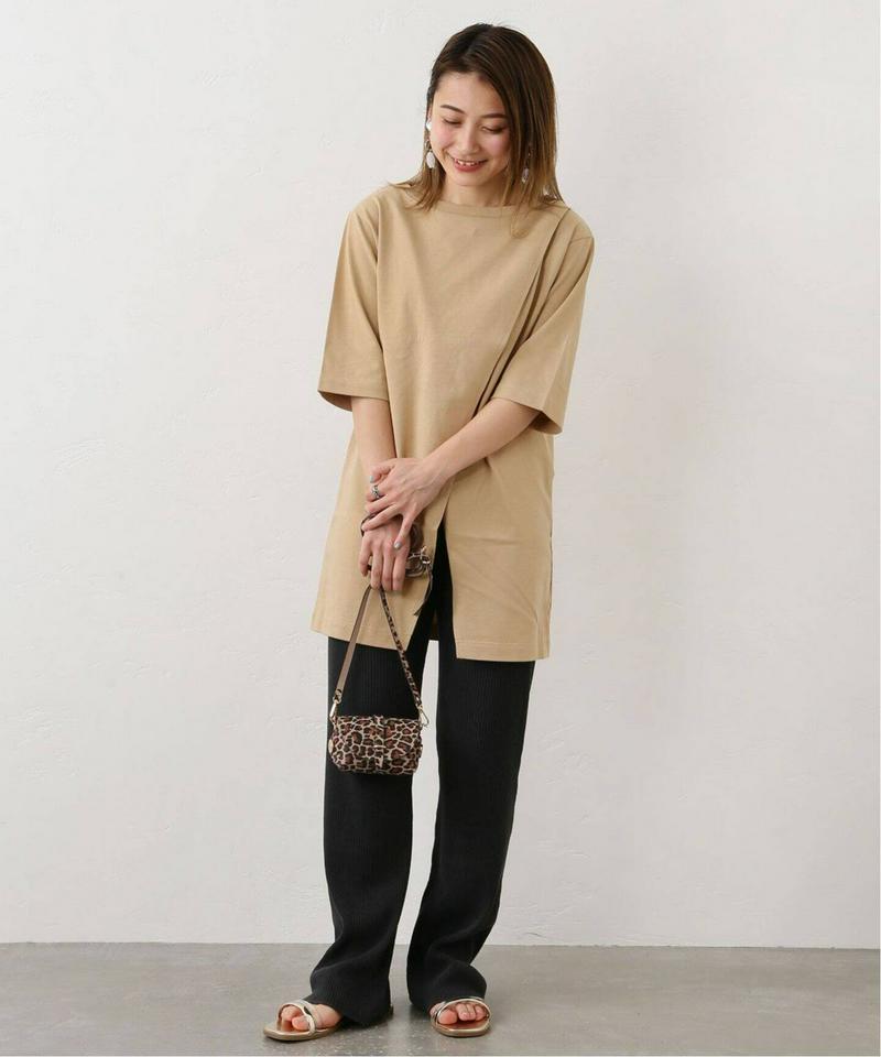 2WayオーバーラップスリットTシャツ◆（JOURNAL STANDARD relume）