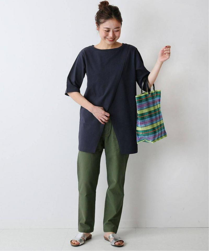2WayオーバーラップスリットTシャツ◆（JOURNAL STANDARD relume）