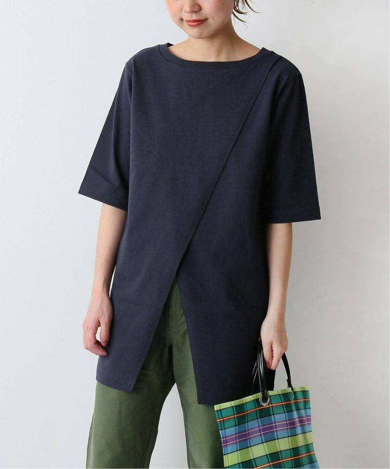 2WayオーバーラップスリットTシャツ◆（JOURNAL STANDARD relume）