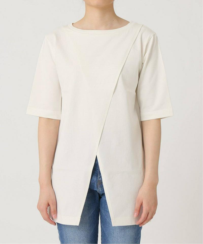 2WayオーバーラップスリットTシャツ◆（JOURNAL STANDARD relume）