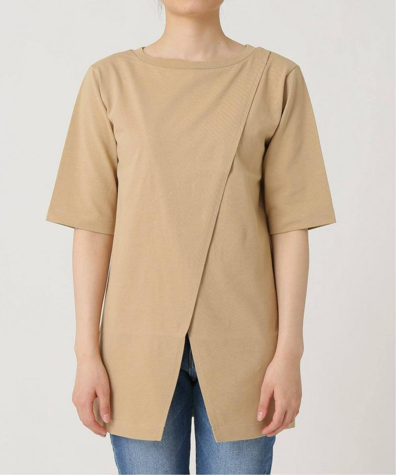2WayオーバーラップスリットTシャツ◆（JOURNAL STANDARD relume）