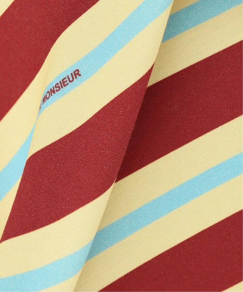 【DROLE DE MONSIEUR / ドロールドムッシュ】Vintage Striped Tee Lo：Tシャツ（JOURN