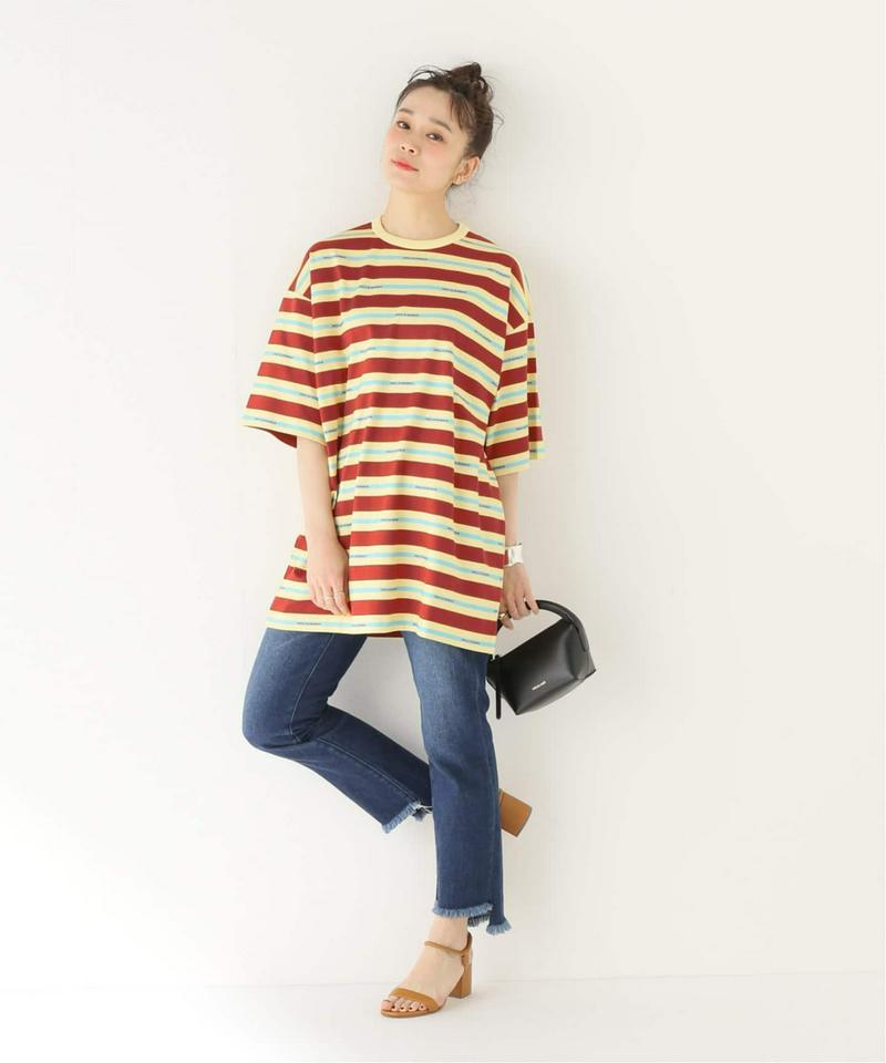 【DROLE DE MONSIEUR / ドロールドムッシュ】Vintage Striped Tee Lo：Tシャツ（JOURN