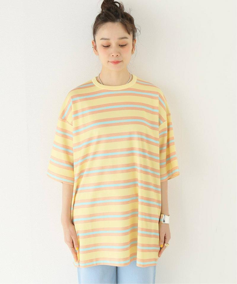 【DROLE DE MONSIEUR / ドロールドムッシュ】Vintage Striped Tee Lo：Tシャツ（JOURN