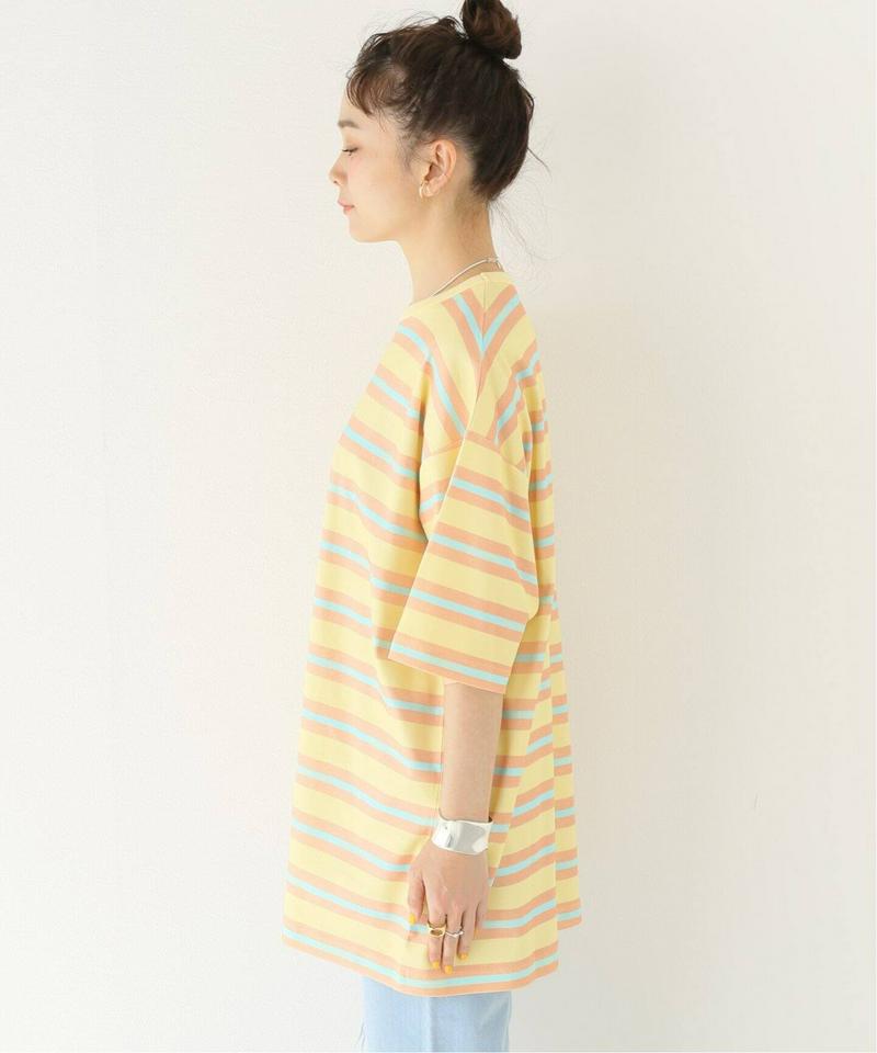 【DROLE DE MONSIEUR / ドロールドムッシュ】Vintage Striped Tee Lo：Tシャツ（JOURN