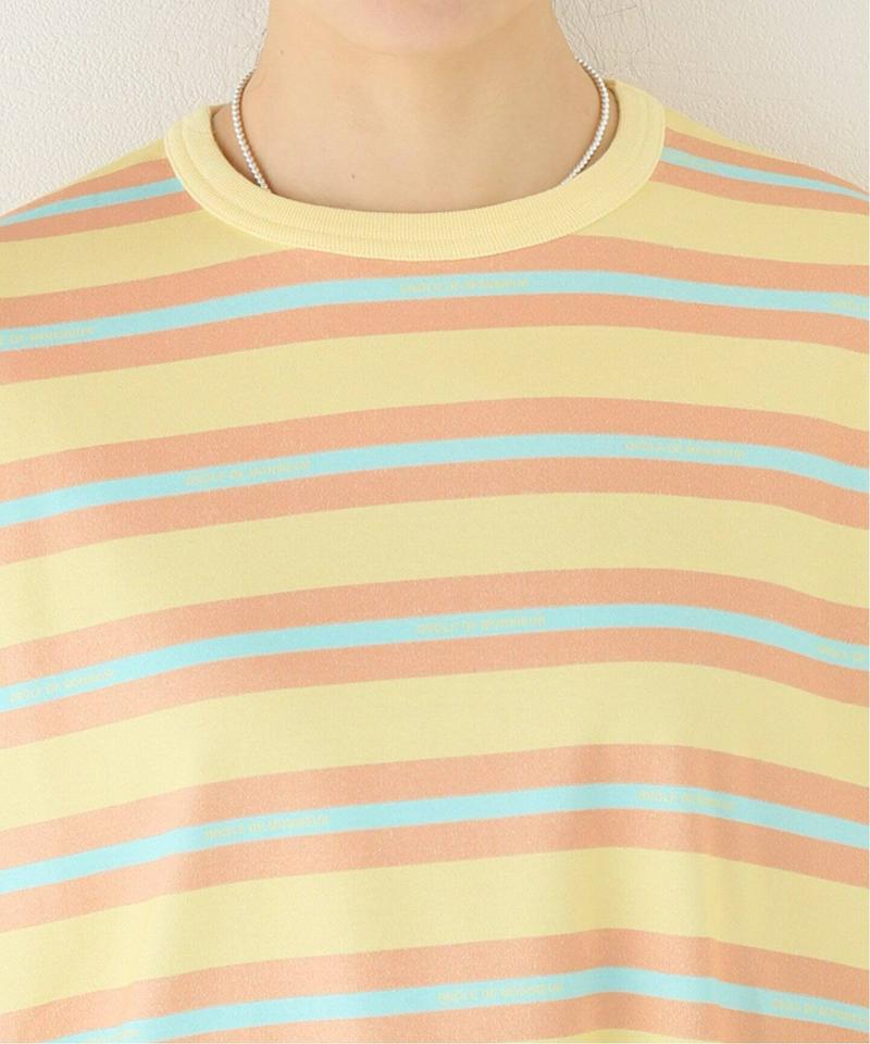 【DROLE DE MONSIEUR / ドロールドムッシュ】Vintage Striped Tee Lo：Tシャツ（JOURN