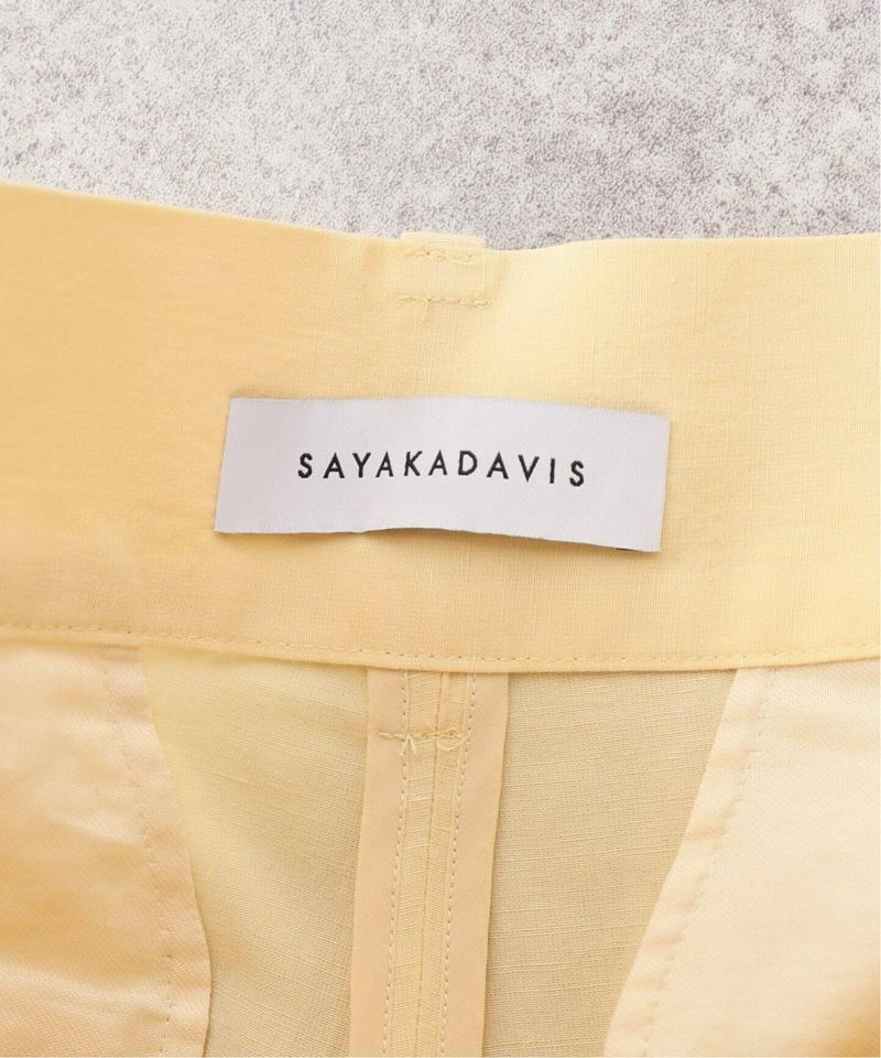 【SAYAKADAVIS/サヤカ デイヴィス】BARREL PANTS：パンツ（JOURNAL STANDARD）