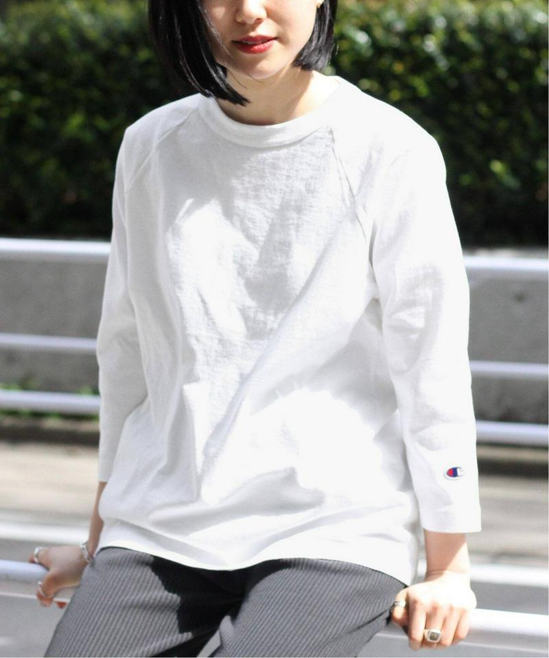 【CHAMPION/チャンピオン】T1011 RAGLAN 3/4 SLEEVE T-SHIRT：Tシャツ◆（JOURNAL S