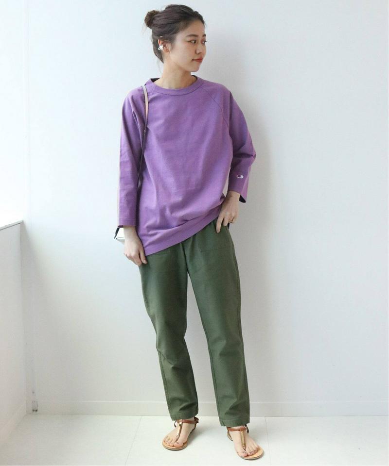 【CHAMPION/チャンピオン】T1011 RAGLAN 3/4 SLEEVE T-SHIRT：Tシャツ◆（JOURNAL S