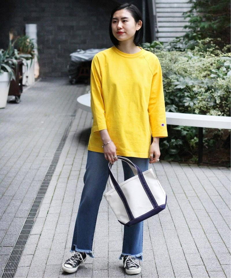 【CHAMPION/チャンピオン】T1011 RAGLAN 3/4 SLEEVE T-SHIRT：Tシャツ◆（JOURNAL S