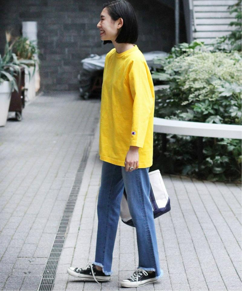 【CHAMPION/チャンピオン】T1011 RAGLAN 3/4 SLEEVE T-SHIRT：Tシャツ◆（JOURNAL S