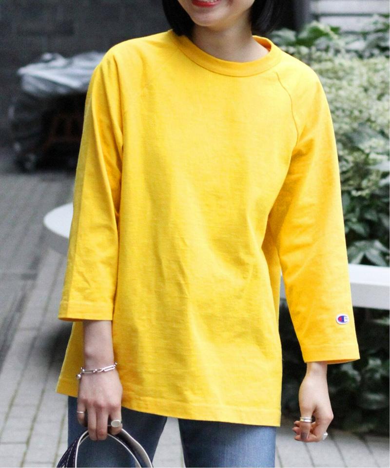 【CHAMPION/チャンピオン】T1011 RAGLAN 3/4 SLEEVE T-SHIRT：Tシャツ◆（JOURNAL S